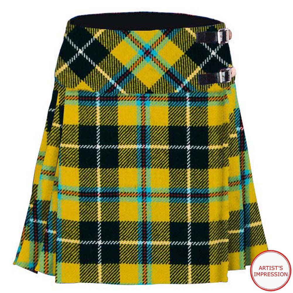 Skirt, Ladies Billie Kilt, Wool, Cornish Tartan